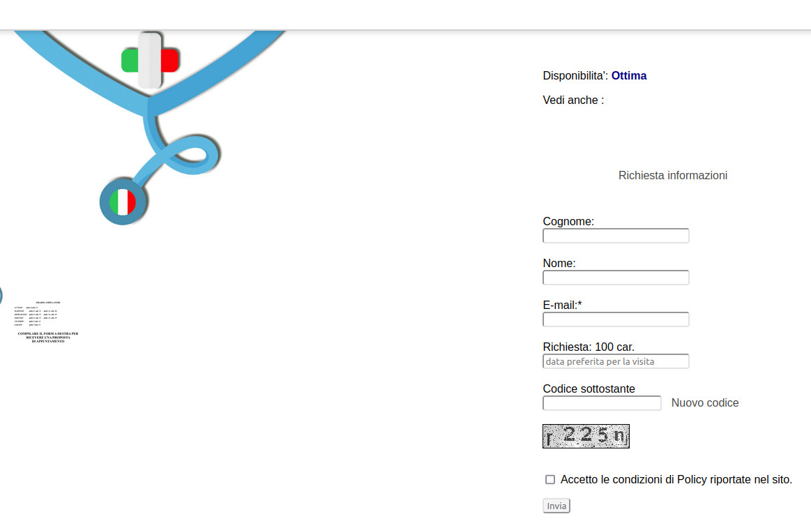 form richiesta visita